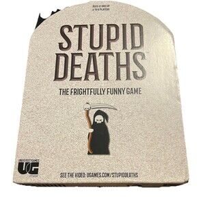 Stupid Deaths The Frightfully Funny Game Board Opened Never Used  COMPLETE Game